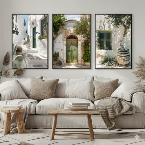 Mediterranean pieces wall - mediterranean,