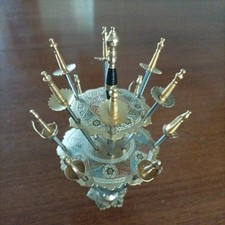 Cocktail Picks Skewer Barware Mini Swords  Set of 12, 2 tier TOLEDO - SPAIN