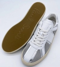 PAUL SMITH MAINLINE CALF LEATHER WHITE GREY TRAINERS SHOES NEW UK8/EU42/USA9 new