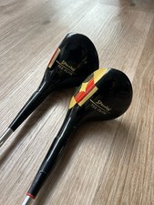 Spalding Tee Flite Golf Clubs-Driver 1 & Fairway Wood 3 Vintage wooden prop
