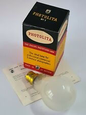 Photolita Vintage Philips No 1 Photoflood Lamp Bulb 275W, Boxed, Working