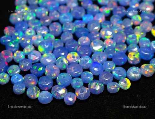 Rondelle faceted piece loose - rondelle,