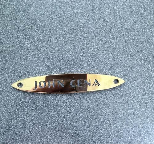 Wwe goat metal name plate - wwe, for