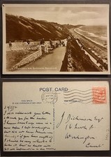 Bournemouth Postcard Posted 1932 Dorset Fishermans Walk Real Photograph