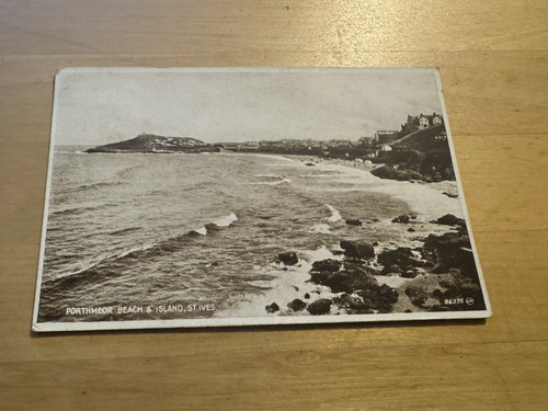 Postcard porthmeor beach - porthmeor,