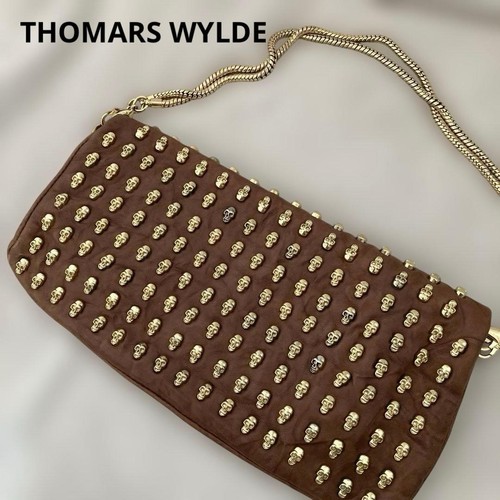 Thomas wylde leather clutch - wylde,