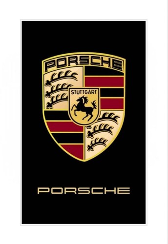Porsche flag banner - porsche,