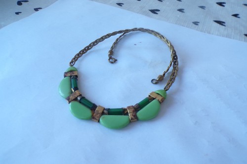 Art deco bakelite choker - art,