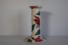 Vintage Emma Bridgewater fuchsia Spongeware Candlestick Rare - Some Crazing
