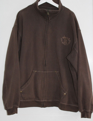 Jeep fleece jacket - jeep, brown