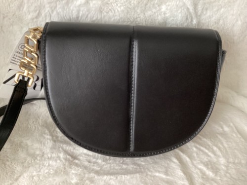 Bnwt zara black real leather - zara,
