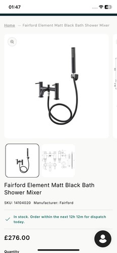 Fairford element matt black - fairford,