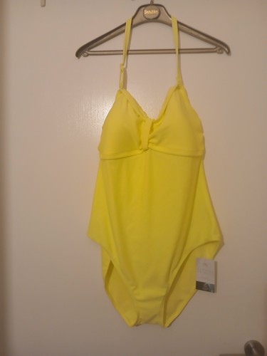 Bandeau swimsuit citrus - &,