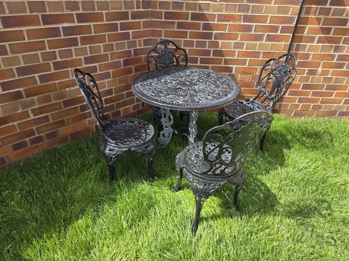 Vintage cast aluminium patio - cast,