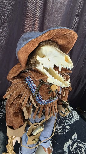 Cowboy porcelain doll - doll, a