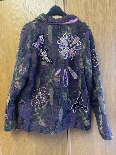 Indigo moon purple embellished - moon,