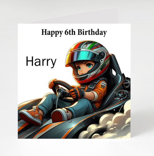 Personalised boy racer - personalised,