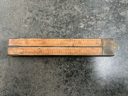Antique wood brass - brass, folding