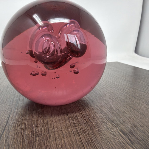 Large glass paperweight - paperweight, orb