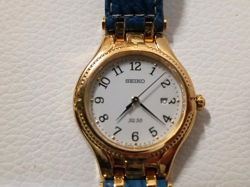 Classic seiko sq50 gold - classic, tone