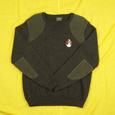 Vintage Quilt Knit Wool Ribbed