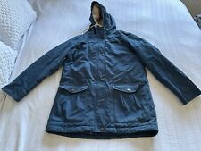 Lovely Seasalt Blue Tiller Coat Size 16 Fleece Lined Waterproof Warm Pockets 