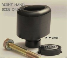 R&G RACING RIGHT RHS BLACK Aero CRASH PROTECTOR Suzuki GSX-R1000 K5-K6 ('05-'06)