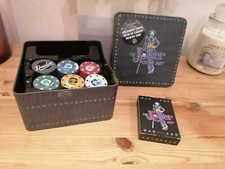 The Joker Poker Set Chips Cards Storage Tin Gift Set DC Comics | COMPLETE 