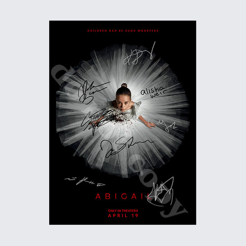 Abigail movie full cast signed - cast,