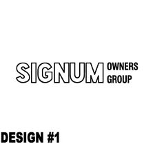 VAUXHALL SIGNUM OWNERS GROUP STICKERS FACEBOOK CLUB DECALS OPEL