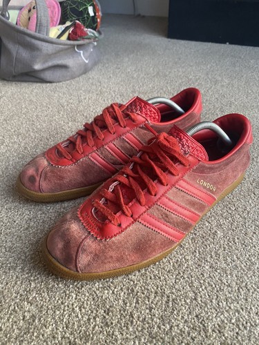 Adidas london red suede - size, 9
