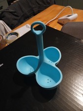 rubber egg boiler light blue