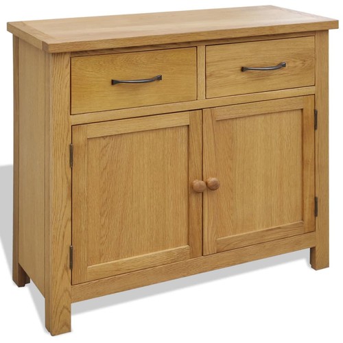 Solid oak wood sideboard - solid,