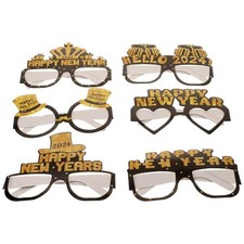 6 Pcs Paper Eyeglasses New
