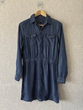 Tractor . Ladies Polka Dot Shirt Style Dress Size L