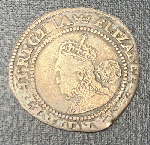 Elizabeth sixpence - elizabeth, 1