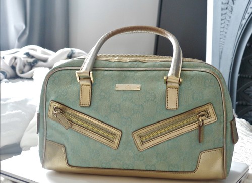 Gucci canvas top handle - gg, bag