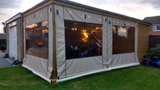 Canvas Pergola Gazebo Wall