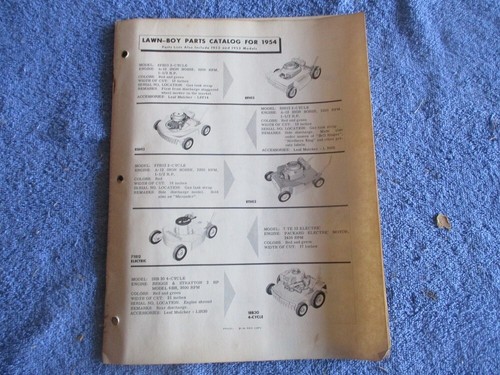 Original lawn boy 1954 - original, parts