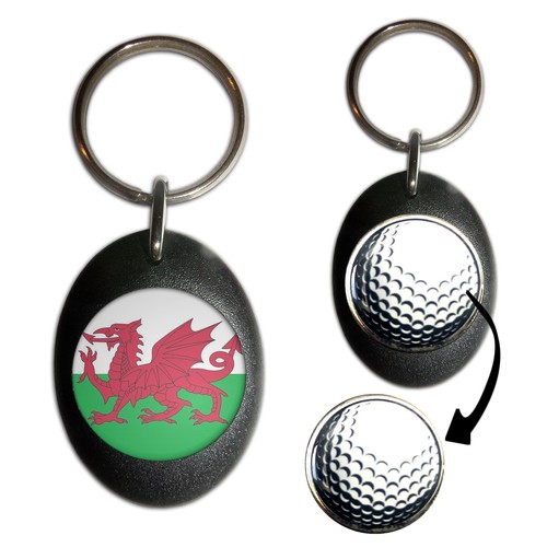 Wales flag golf ball marker - golf,