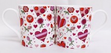 Chic hearts mugs set - set, 2