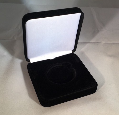 Black coin display case - black,