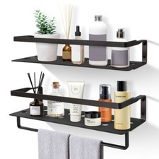 2x Metal Floating Shelves Wall
