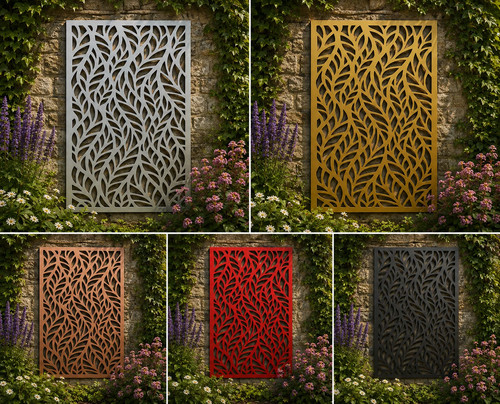Abstract leaf metal wall art - abstract,