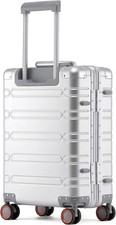 All Aluminum 20 inch Carry On Luggage, Aluminum Alloy Hard Shell Cabin Suitcase