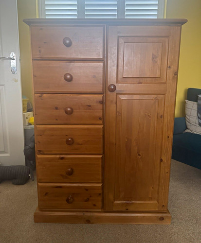 Solid pine tall boy - solid,