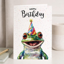 Frog Illustration Birthday