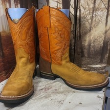 Grinders Mens Brown Leather Cowboy Boots Size 8/42