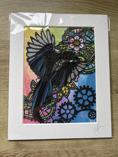 Original signed magpie bird - magpie,