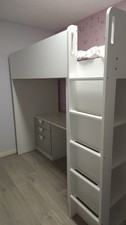 IKEA Smastad Loft Bed White With Desk And Wardrobe